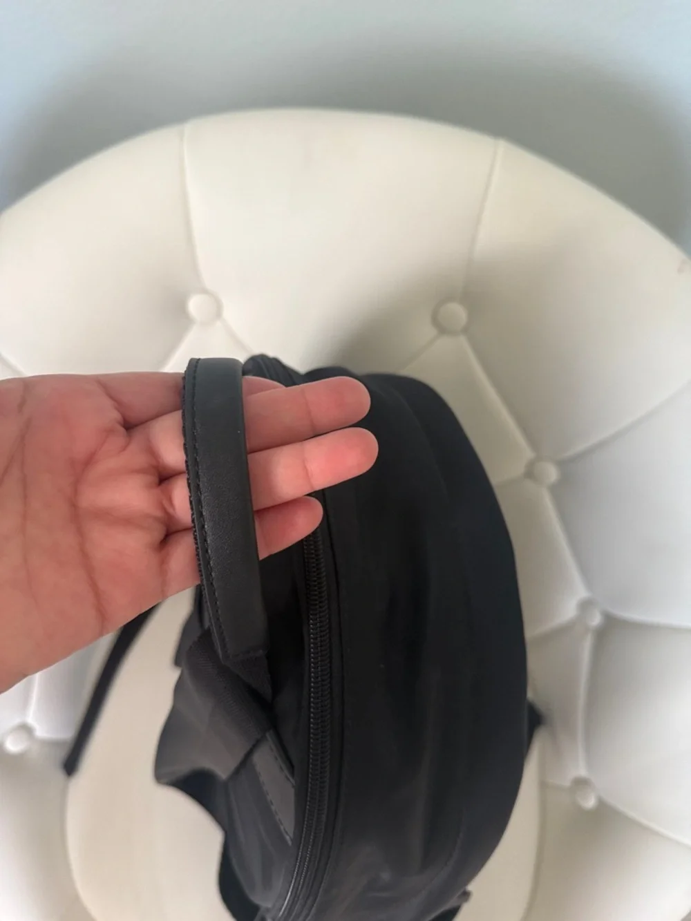 Tory Burch Ella Backpack Black Nylon Logo Backpack